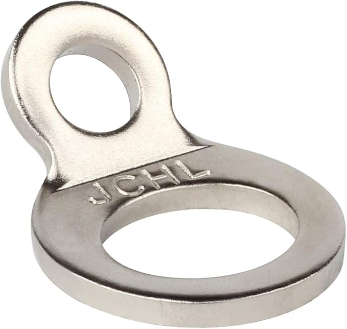 Stainless Steel Tie-Down Anchors Hooks Multi-Purpose Dirt Bike Tie Down Strap Rings for Motorcycle Dirtbike ATV Trailer Truck Rosa-Gold (10-Pack)