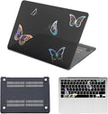 Case for New MacBook Pro 16 inch M4 M3 M2 M1 Pro/Max 2025-2021 Release (Model A2485 A2780 A2991 A3186 A3403),Snap Case Protective Laptop Cover & Keyboard Cover,Glitter Butterfly