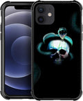 for iPhone 12/12 Pro Case, Skeleton Winding Snake Pattern Graphic Design Girl Boy Soft Silicone Hard Acrylic Shock Protection for iPhone 12/12 Pro