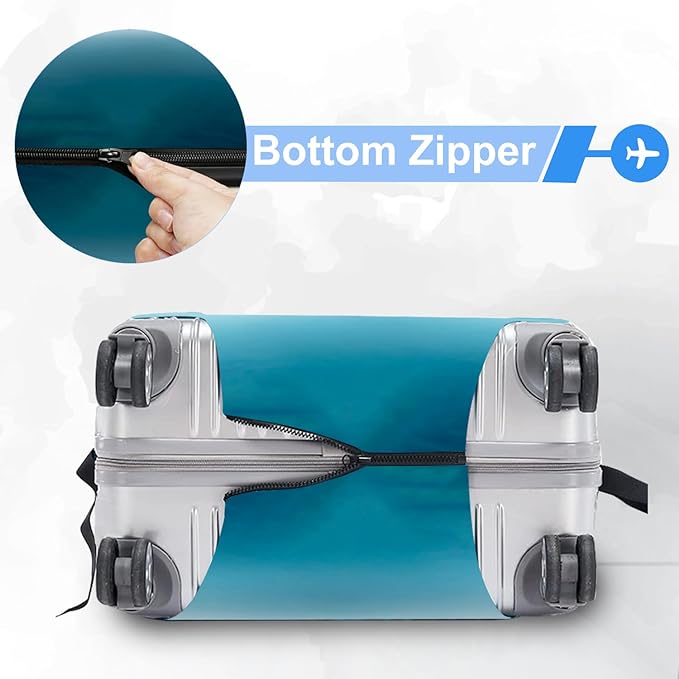 Valentine'S Day Couple Travel Luggage Cover -Stretchable Airplane Suitcase Protector Sleeve,Universal Washable Fit for 20-26 Inch Checked Baggage,Water Resistant Durable Luggage Protector,M
