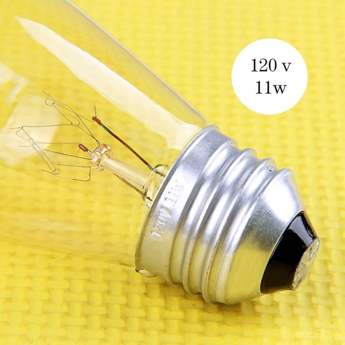 30 Pack S14 Outdoor String Light Bulbs Set orange, 120V 11W Clear Outdoor Patio Vintage Light Shatterproof Bulbs