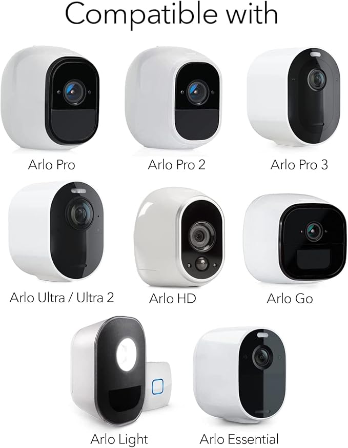 Wall Mount for All Arlo Camera, Arlo Ultra, Arlo Essential, eufyCam E/2C, Ultra/Ultra 2, & Others - Stick Up Cam Battery with 1/4 Screw Head （Camera not Included）(3pcs)