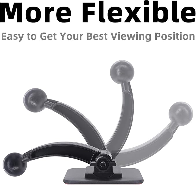17mm Sticky Adhesive Mount Holder for Garmin GPS & Smart Phones - Car Windshield/Dashboard Flexible Permanent Holder Soft Base for Garmin Nuvi GPS Navigator/Cell Phone Magnetic Mounting Pad