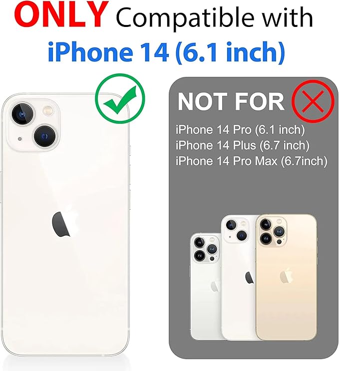 SPORTLINK Design for iPhone 14 Waterproof Case - Shockproof Dustproof Phone Case with Screen Protector for iPhone 14, Full Body Protective Case for iPhone 14 Cover 6.1'' Blue