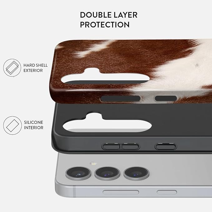Compatible for Samsung Galaxy A27 5G Case, Dual Layer Heavy Duty 2 in 1 Shockproof Protective Phone Case,Western Cowhide Print Luxury Design