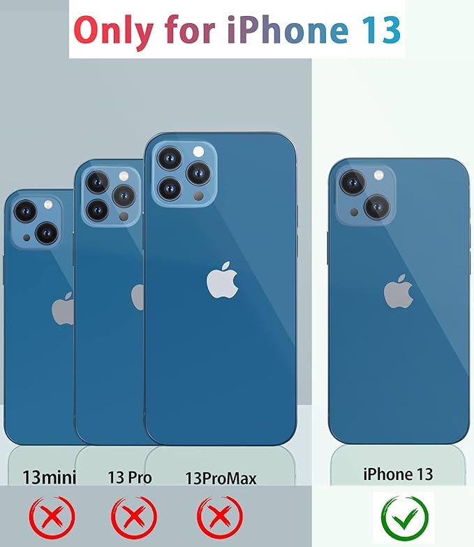 for iPhone 13 Case Waterproof Shockproof Dustproof Full-Body Sturdy with Camera Lens Protector and Built-in Screen Protector,Underwater Full Sealed Cover Protective for iPhone 13 (Teal)