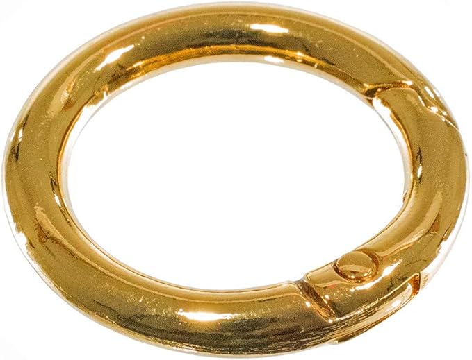 Paracord Planet Spring Gate O Rings – Available in 5/8 Inch, 3/4 Inch and 1 Inch Sizes – Silver, Bronze, and Gold Color Options (50 Pack, 5/8 Inch, Gold)