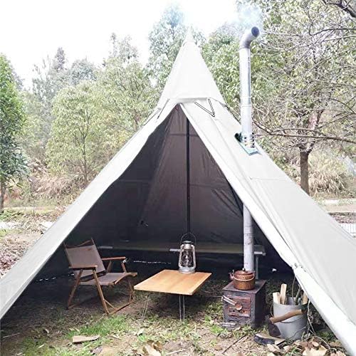 4 Season Waterproof Teepee Tent Yurt with Stove Jack for Adult Camping Hiking, Height 7.8FT/240CM - Image 5