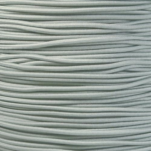 Paracord Planet 1/8-Inch Shock Cord for Replacements, Repairs, and Outdoors – Silver Gray (10 ft)