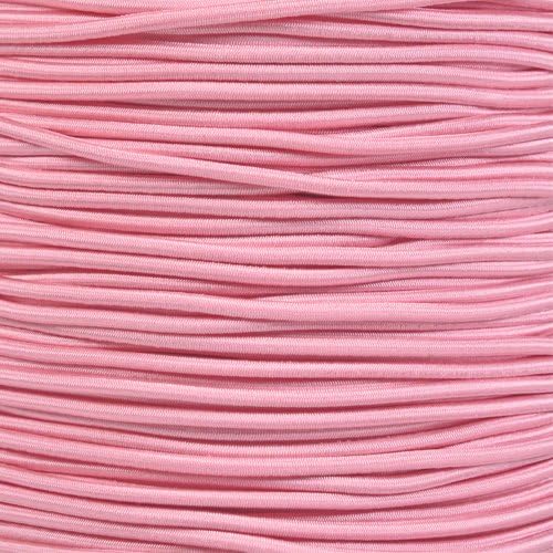 Paracord Planet 1/8-Inch Shock Cord for Replacements, Repairs, and Outdoors – Rose Pink (10 ft)