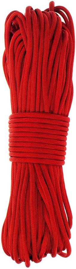 Paracord Planet Solid Color 550lb Paracord – 7 Strand Type III Nylon Cord for Indoor and Outdoor Tasks – Imperial Red (10 ft)