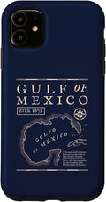 Gulf of Mexico 1672 Historic Map Case for iPhone 11