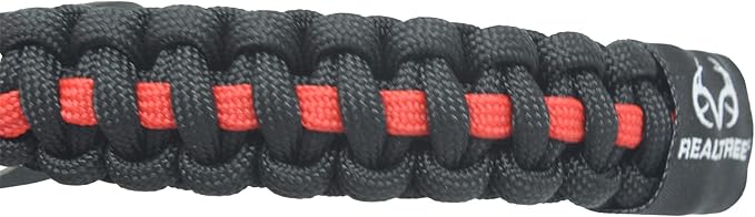 Realtree® Paracord Archery Bow Wrist Sling - 100% Full Grain Leather 550 Paracord
