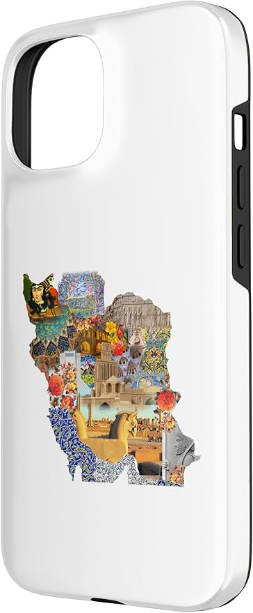 Map of Persian empire, Iran Map Case for iPhone 15