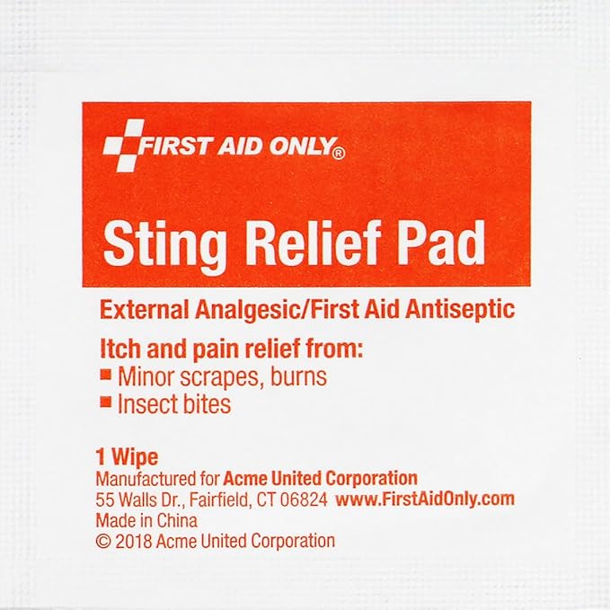 First Aid Only PhysiciansCare On-The-Go Emergency First Aid Kit for Home, Work, and Travel, 13 Pieces (Antiseptic Wipes, Sting Relief Wipes, Gauze Pads, Bandages) (Pack of 6)