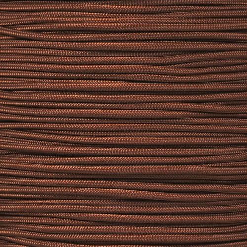 Paracord Planet 275lb Paracord – 3/32 Inch (2.38 mm) Nylon Crafting Cord with 5 Strand Inner Core – Chocolate Brown (250 ft)