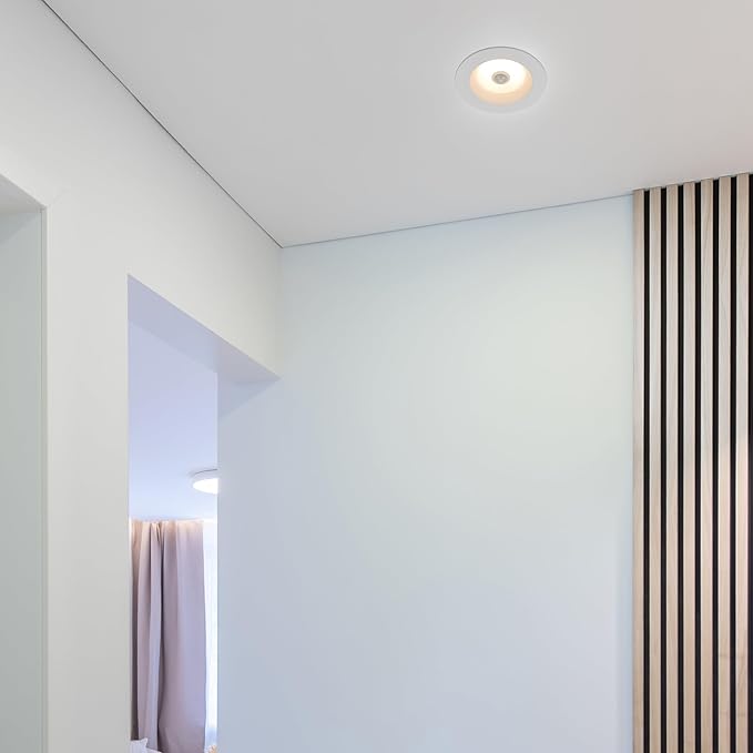 Maxxima 4 in. Retrofit LED PIR Motion Sensor Downlight - 1000 Lumens, 9 Watts, 5 CCT 2700K/3000K/3500K/4000K/5000K, Energy Efficient Indoor Ceiling Lighting Fixture