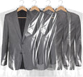 BEISHIDA 25PCS 35.5 Inch Plastic Garment Bag-Plastic Clear Dry Cleaner Laundry Bags for Clothes Cover Hanging Clothes Storage for Coat Suit Shirt Jacket Skirt