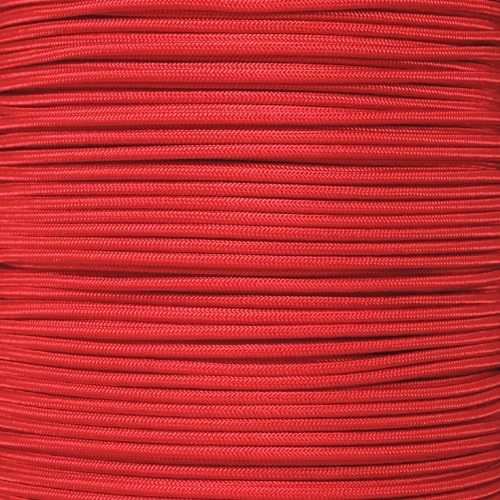 Paracord Planet 275lb Paracord – 3/32 Inch (2.38 mm) Nylon Crafting Cord with 5 Strand Inner Core – Imperial Red (10 ft)
