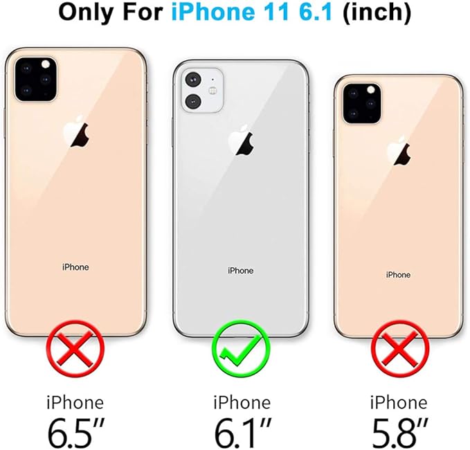 for iPhone 11 Waterproof Case with Screen Protector Full Body Protector Shockproof Dustproof Dirtproof Heavy Duty IP68 Waterproof Case for iPhone 11(6.1inch) (Red)