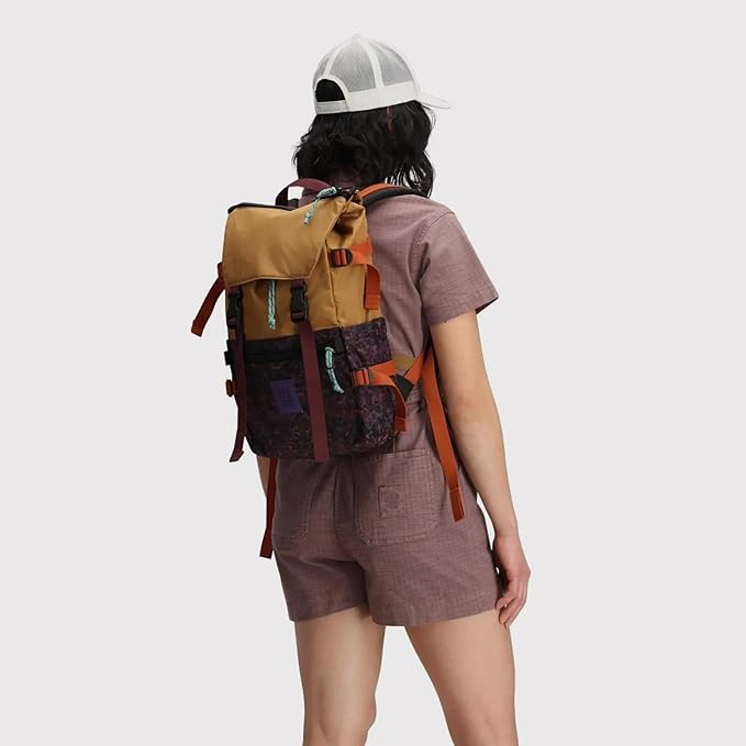 Topo Designs Rover Pack Classic - Laptop Daypack for Commutes, Day Trips, Hikes, Iconic Denver Design, PFAS-Free, Fair Trade, BlueSign Backpack (Zion Spice)