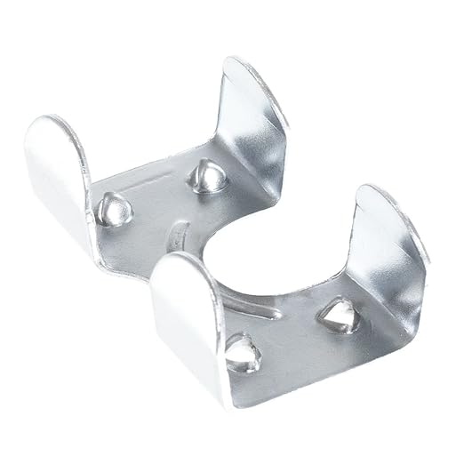 Rope & Cord Metal Clips for Rope, Cord, String – Heavy Duty Zinc Plated Double Rope Clamps – 1-Inch (2 Pack)