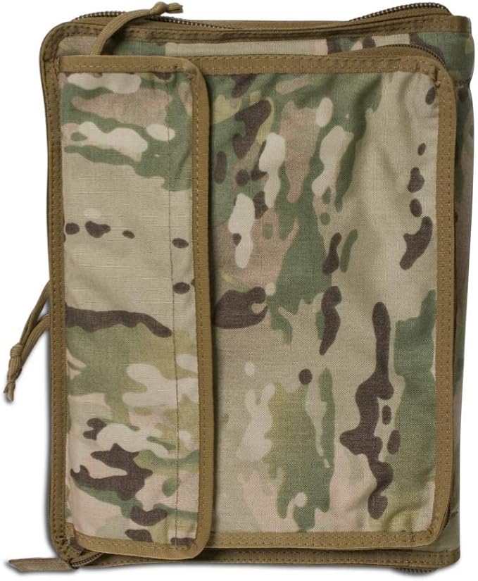 Tactical Notebook Covers Tactical Admin Notebook Cover System | Zippered Map Case | Fits US Standard Size Paper 8.5” x 11” & A4 Notebooks | Durable Field Organizer (Canadian Digital Camo)