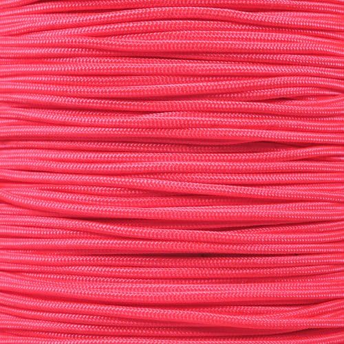 Paracord Planet 275lb Paracord – 3/32 Inch (2.38 mm) Nylon Crafting Cord with 5 Strand Inner Core – Neon Pink (10 ft)