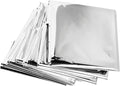 ASA TECHMED Emergency Mylar Thermal Blankets Bulk, Space Blanket Survival kit Camping Blanket, First Aid Kit for Outdoors, Survival, Hiking, Natural Disasters, First Aid, Marathons. 5 Pcs
