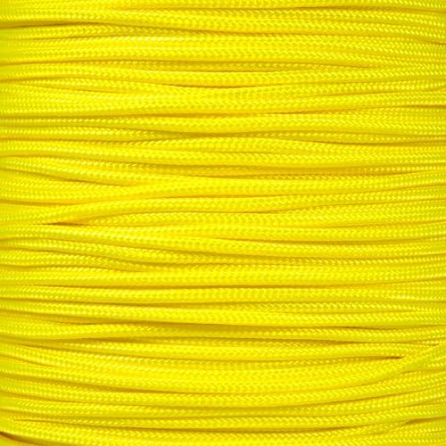 Paracord Planet 325 Paracord – 3 mm Type II Nylon Parachute Cord with 3 Inner Strands (Neon Yellow, 250ft)