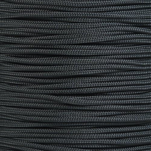 Paracord Planet 325 Paracord – 3 mm Type II Nylon Parachute Cord with 3 Inner Strands (Black, 25 ft)