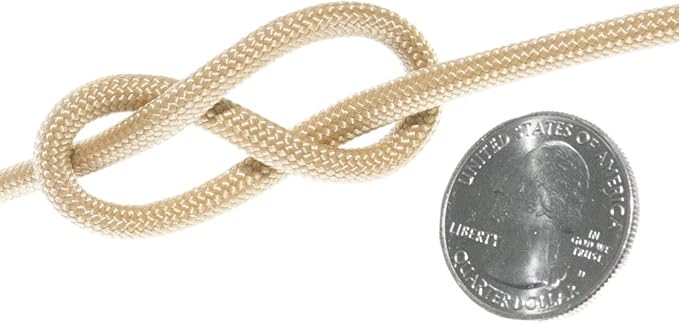 Paracord Planet Solid Color 550lb Paracord – 7 Strand Type III Nylon Cord for Indoor and Outdoor Tasks – Tan (10 ft)