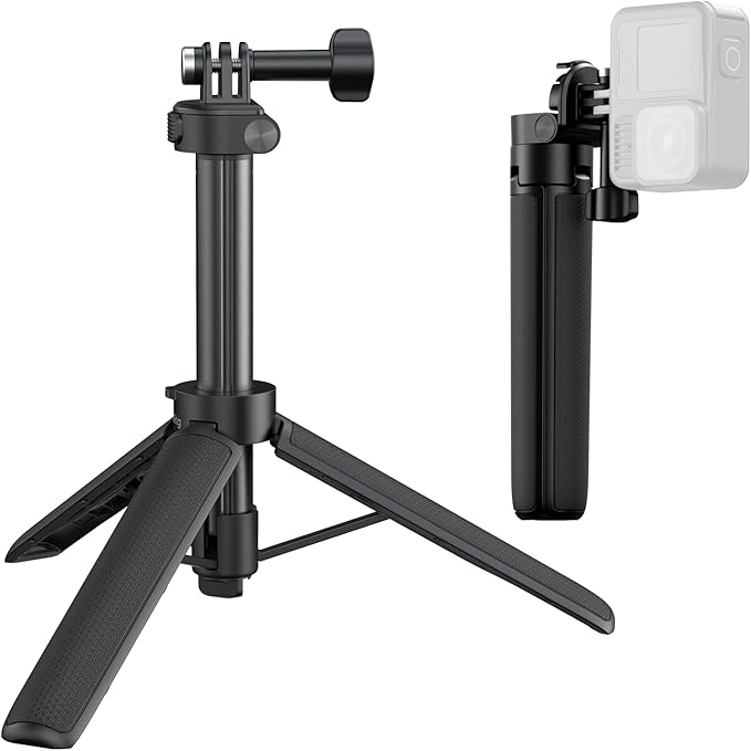 SmallRig 2-in-1 Selfie Stick Tripod, 7.1-20.5in Extendable, Support Horizontal & Vertical Shooting, for GoPro Hero 13/12/11/10/9, for DJI Osmo Nano Action 6/5 Pro/4/3, for Insta360 Ace Pro 2-5725