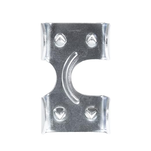 Rope & Cord Metal Clips for Rope, Cord, String – Heavy Duty Zinc Plated Double Rope Clamps – 1-Inch (3 Pack)