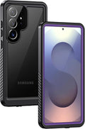 Lanhiem for Samsung Galaxy S25 Ultra Case, IP68 Waterproof Dustproof, Built-in Screen Protector, Rugged Full Body Shockproof Protective Cover for Galaxy S25 Ultra 5G 6.9 Inch, Purple