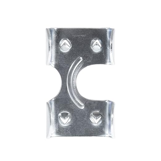 Rope & Cord Metal Clips for Rope, Cord, String – Heavy Duty Zinc Plated Double Rope Clamps – 3/8-Inch (10 Pack)