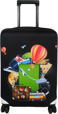 Explore Land Luggage Cover Suitcase Protector Fits 18-22 Inch Case (Travel, S)