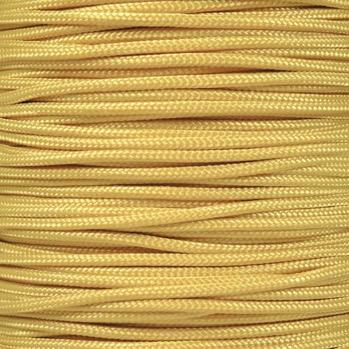 Paracord Planet 325 Paracord – 3 mm Type II Nylon Parachute Cord with 3 Inner Strands (Yellow, 250 ft)
