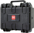 Monoprice Weatherproof / Shockproof Hard Case - Black IP67 level dust and water protection up to 1 meter depth with Customizable Foam, Black, 8.5" x 7.1" x 4"
