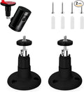 2 Pack Ring Camera Mount Bracket for Ring Stick Up Cam, Ring Outdoor Cam Plus , Ring Indoor Cam | 360° Adjustable Wall Mount or Celling Mount , No Drill , Weatherproof (Black)