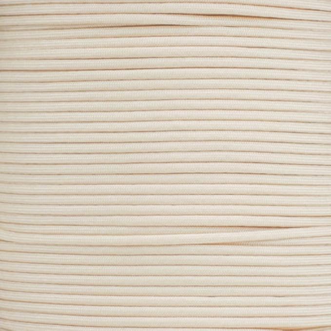 Paracord Planet Solid Color 550lb Paracord – 7 Strand Type III Nylon Cord for Indoor and Outdoor Tasks – Cream (50 ft)