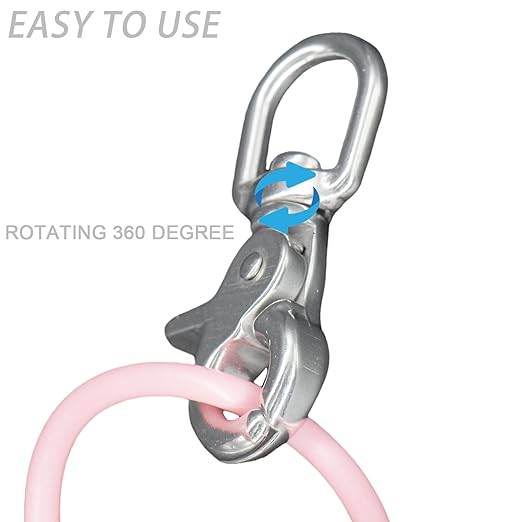 1 PCS 316 Stainless Steel Swivel Trigger Snap Hooks, 2.65” Heavy Duty Clips, 130 lbs Capacity - Marine Grade, Anti-Rust, Multipurpose Lobster Claw Clasps for Pet Leashes, Bags, and Cameras
