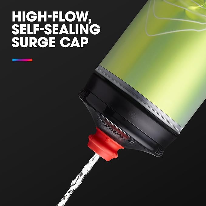 HydraPak | Polar Bottle - Polar Surge Insulated Bike Water Bottle 2-Pack - High Flow, Cycling & Sports Squeeze Bottle (Ascent Silver, 700ml / 24oz)