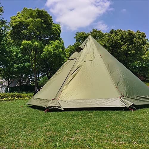 Ultralight 3-4 Person Teepee Tent with Snow-Skirt and Stove Jack Without Mesh Backpacking Outdoor Tent - Image 3