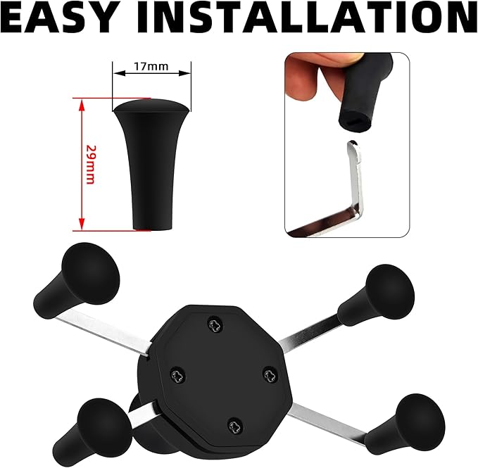 Rubber Cap for X-Grip Mount Holder Compatible With RAM Bicycle Motorcycle Phone Holder Stand - Non-Slip Bracket Replacement Rap-UN-Cap-BLUEU (4PCS Blue)