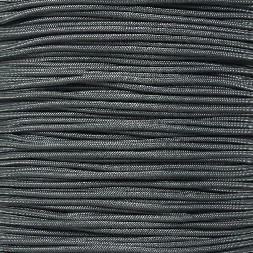 Paracord Planet 275lb Paracord – 3/32 Inch (2.38 mm) Nylon Crafting Cord with 5 Strand Inner Core – Charcoal Gray (25 ft)