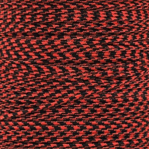 Paracord Planet 275lb Paracord – 3/32 Inch (2.38 mm) Nylon Crafting Cord with 5 Strand Inner Core – Black Widow (25 ft)
