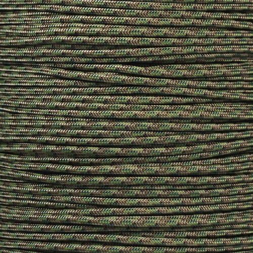 Paracord Planet 275lb Paracord – 3/32 Inch (2.38 mm) Nylon Crafting Cord with 5 Strand Inner Core – Multi Camo (250 ft)