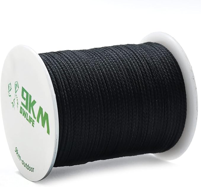 9KM DWLIFE Kevlar Cord– High Tensile Strength Kevlar Thread, 50–1500lb Flame-Resistant String for Fishing, Kite Line, Wind Chimes, Camping & Outdoor Survival Rope