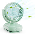 Momcozy Portable Stroller Fan with Clip | 4-Speed Mini-Fan for Carrier | Personal Fans Ultra Light 0.26lb | Gaps ≤4.5mm | Handheld Cooling | Rechargeable Rotate for Diaper Backpack/Table